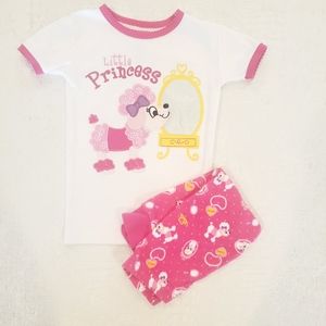 4for$20!! Cotton poodle PJ set for toddler girls